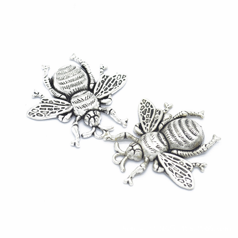 100 pcslot large size bee charms pendant 4038mm good for Jewelry findings DIY craft