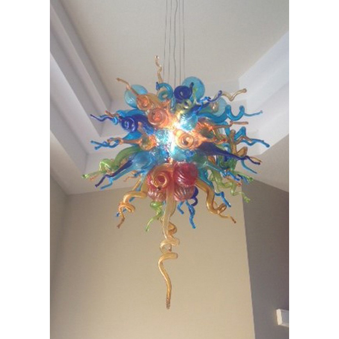 Customized Color Glass Hanging LED Chandelier Foyer Decor Hand Blown Glass Pendant Lamps Chihuly Style Modern Art Glass Chandelier
Customized Color Glass Hanging LED Chandelier Foyer Decor Hand Blown Glass Pendant Lamps Chihuly Style Modern Art Glass Chandelier
