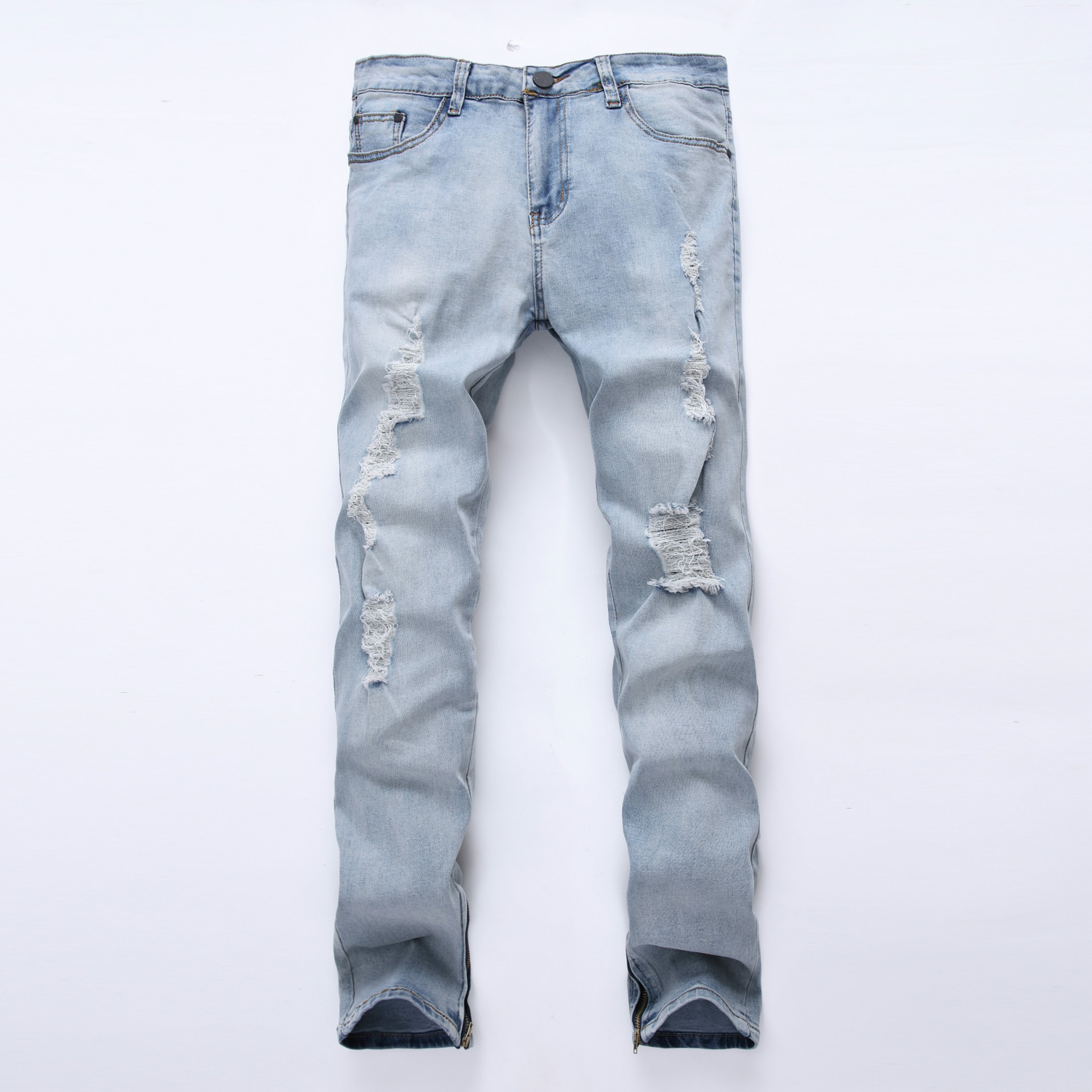 2018 New Fashion Hole Men's Jeans, Blue 
2018 New Fashion Hole Men's Jeans, Blue