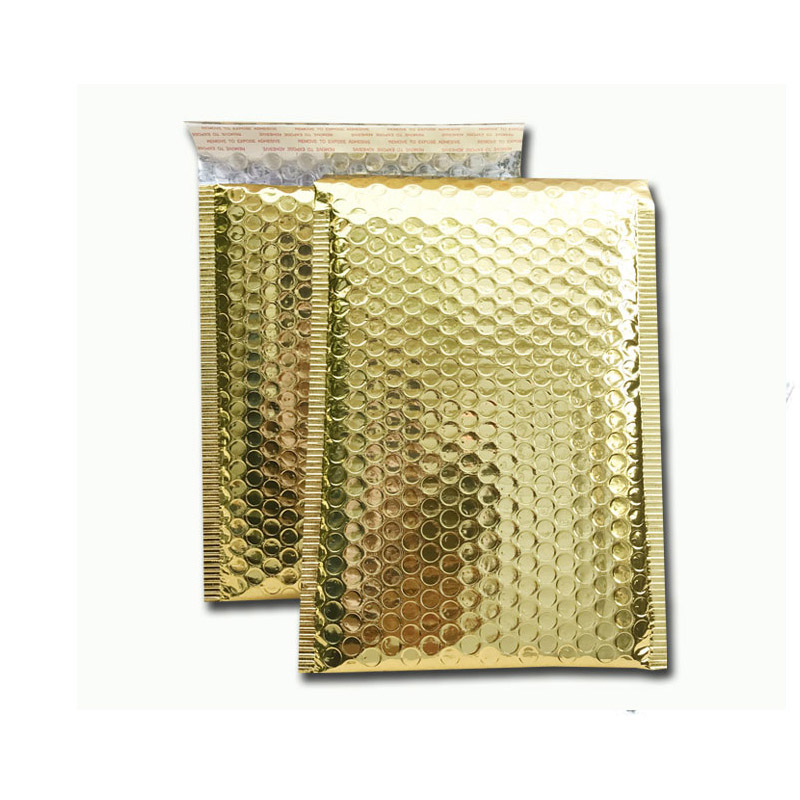 10pcs Aluminzing space Poly purple bubble bag Mailer Waterproof Mailing envelopes birthdays Bright surface gifts bag 18x23cm