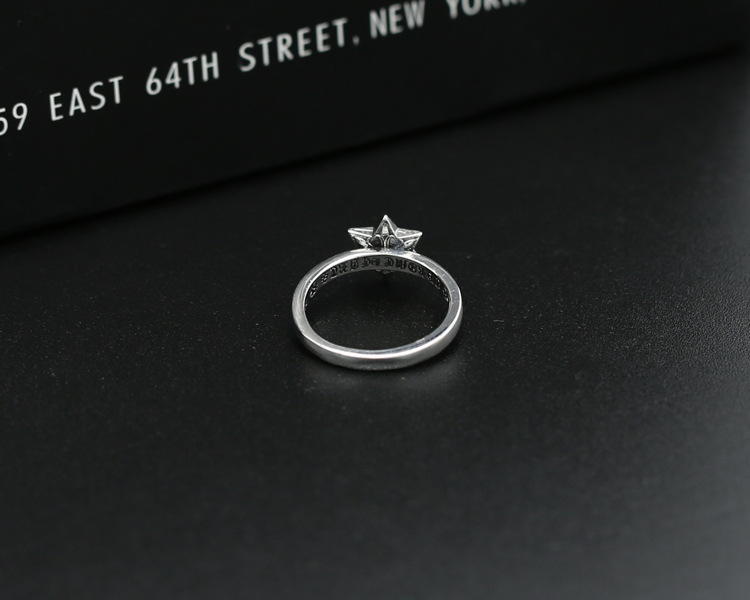 925 sterling silver vintage jewelry antique silver brand American hand-made designer star rings for women