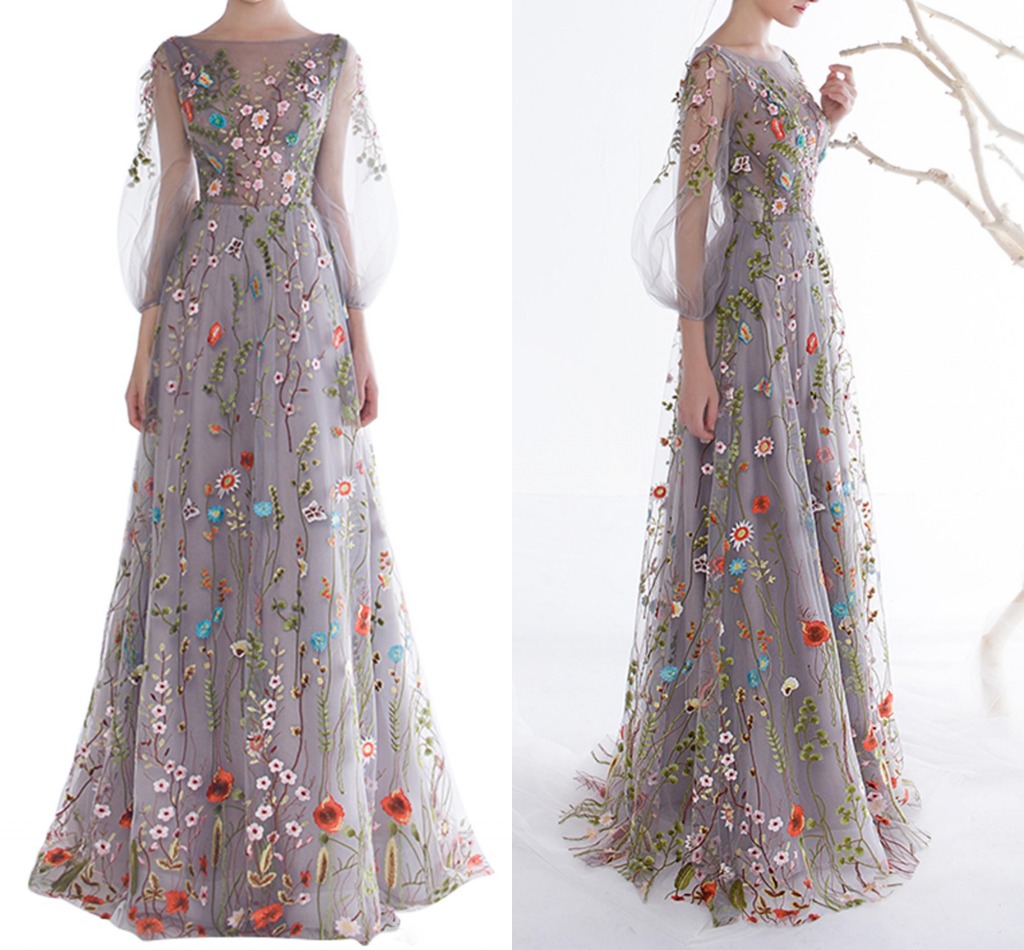 Modern Long Sleeves Prom Dresses 2020 Trendy Floral Embroidery A-line Sheer Evening Dresses Formal Party Gowns Cheap Pageant Dress China, Same as picture
Modern Long Sleeves Prom Dresses 2020 Trendy Floral Embroidery A-line Sheer Evening Dresses Formal Party Gowns Cheap Pageant Dress China, Same as picture