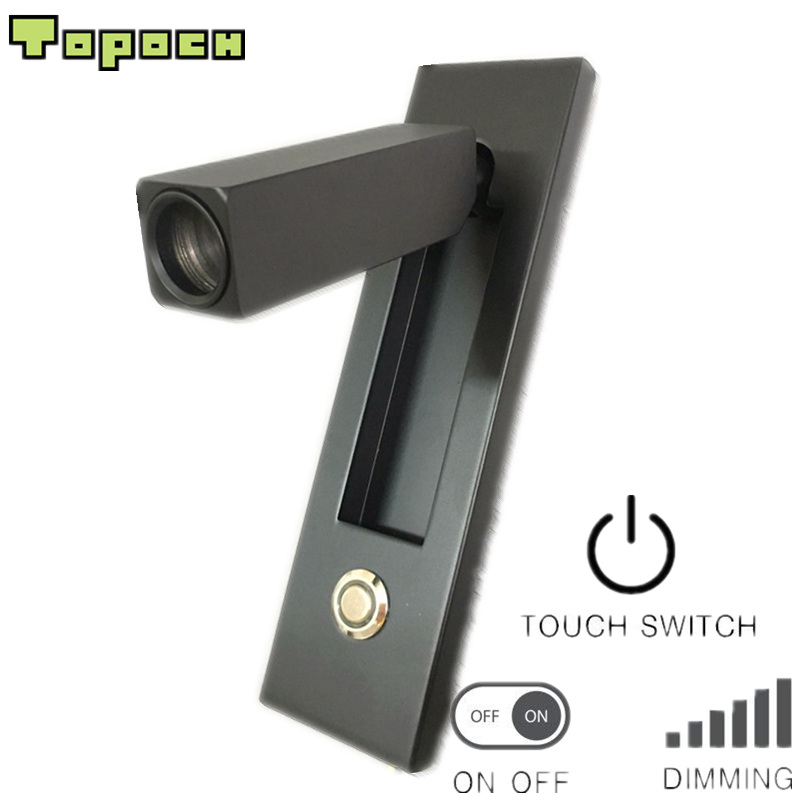 Topoch Flexible LED Reading Light Black Housing Lamp Chrome Dimmer Switch Head Swivels 90degree Left/Right/Forward Vertical/Horizontal Mounted
Topoch Flexible LED Reading Light Black Housing Lamp Chrome Dimmer Switch Head Swivels 90degree Left/Right/Forward Vertical/Horizontal Mounted