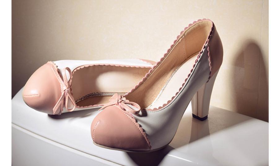 Free send 2018 spring and autumn new style high heeled round head women's shoes, Beige
Free send 2018 spring and autumn new style high heeled round head women's shoes, Beige