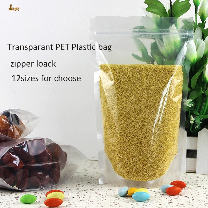100pcs/lot 12sizes free ship Transparant color PET kitchen storage package zip lock stand up packaging bags heat seal top zipper
100pcs/lot 12sizes free ship Transparant color PET kitchen storage package zip lock stand up packaging bags heat seal top zipper