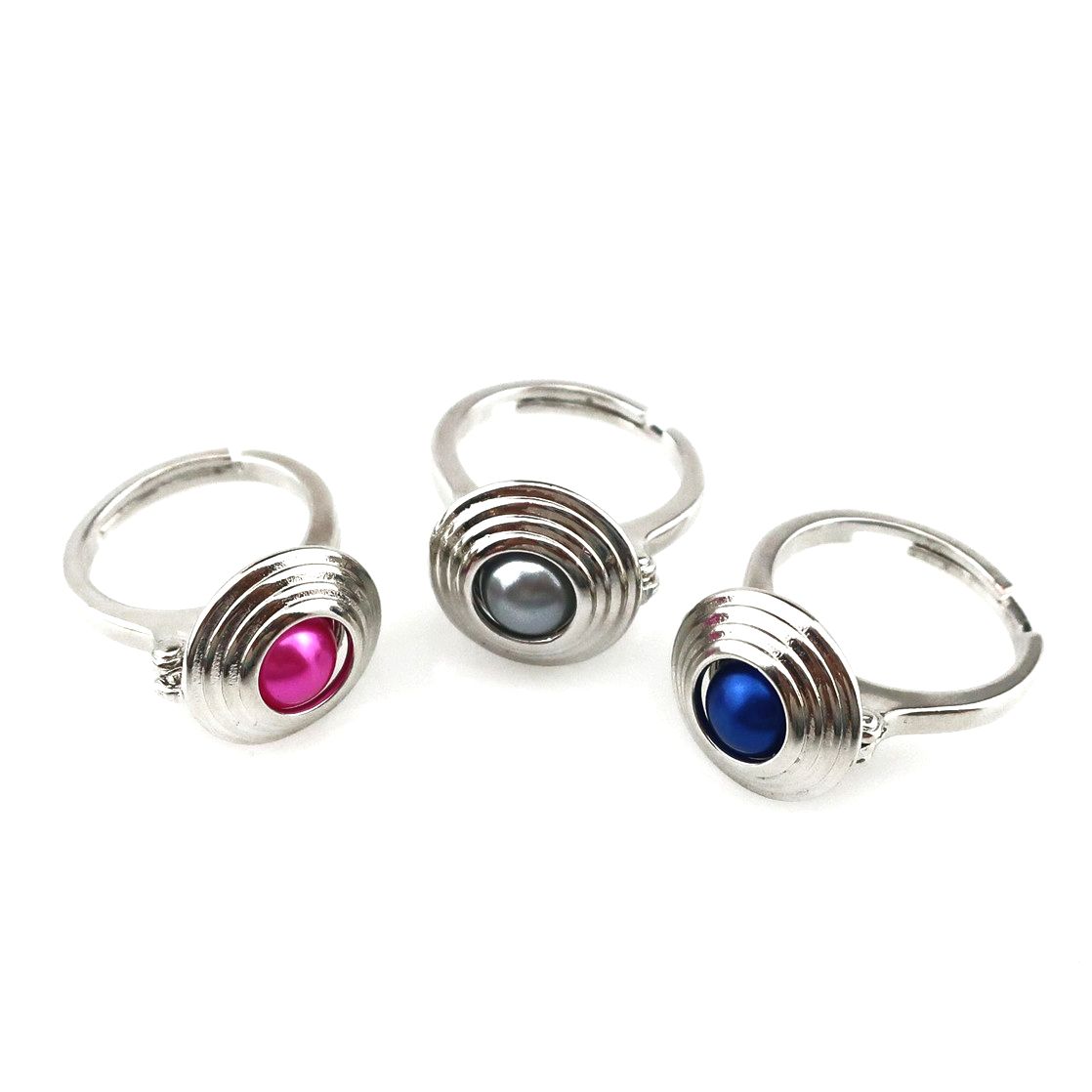 Silver Ring Mounting for 8mm Beads Pearl Cage Ring US size 6 7 8 Ring Setting Fashion Rings Cage Fit 8MM Pearls DIY Rings Jewelry