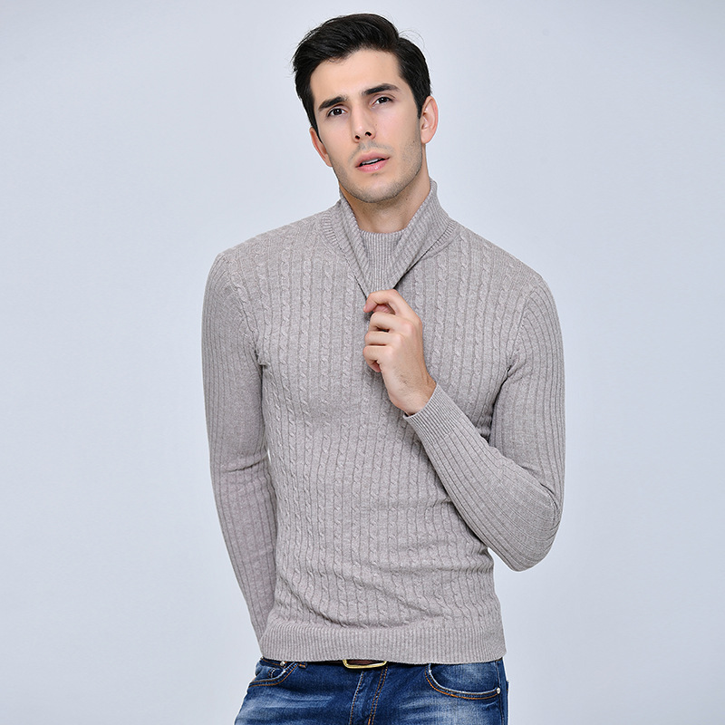 Casual Turtleneck Mens Knit Pullover Sweaters 2018 Solid Boys Woolen Sweaters 2018 Winter Slim Thick Men Knit Wear, Beige
Casual Turtleneck Mens Knit Pullover Sweaters 2018 Solid Boys Woolen Sweaters 2018 Winter Slim Thick Men Knit Wear, Beige