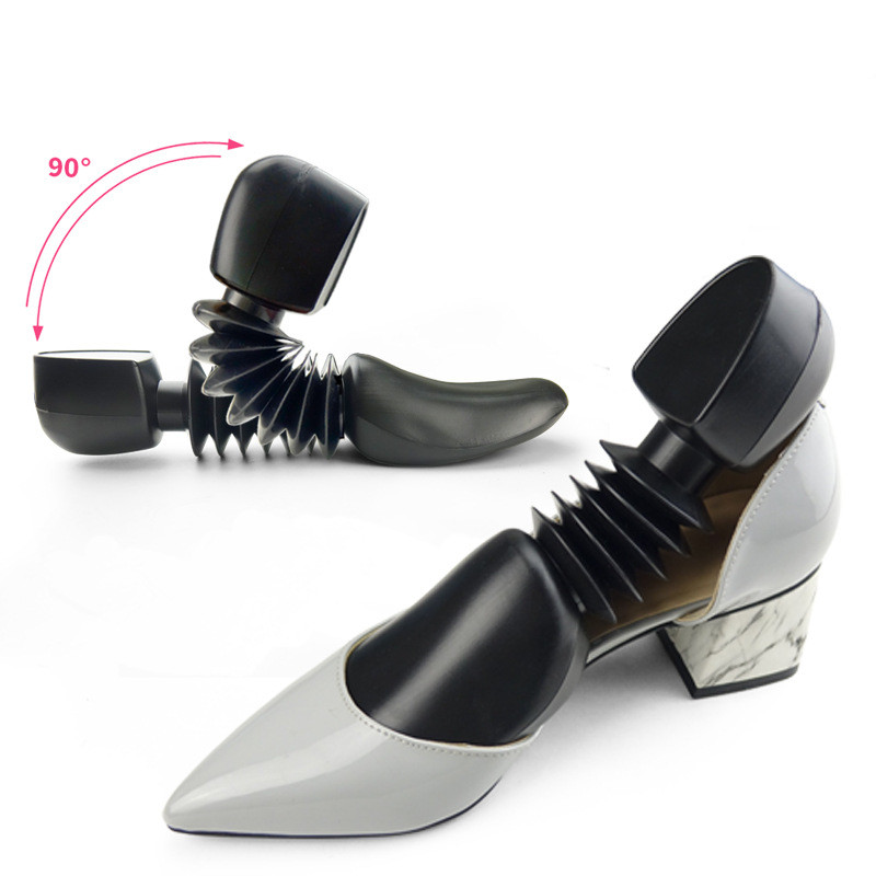 2 Sizes Black Shoe Stretcher Women and Men Plastic Spring Adjustable Shoes Tree Expander Support Care