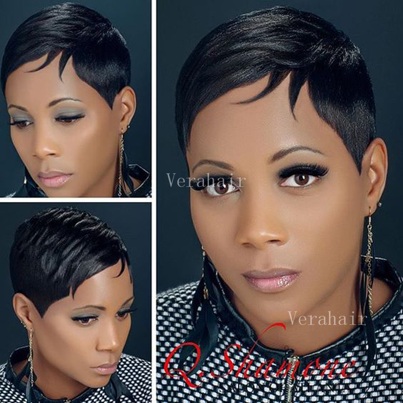 Pixie Cut wigs Natural Black Women bob None lace front wig Very Short Full machine made Human Cuts Hair Wig
Pixie Cut wigs Natural Black Women bob None lace front wig Very Short Full machine made Human Cuts Hair Wig