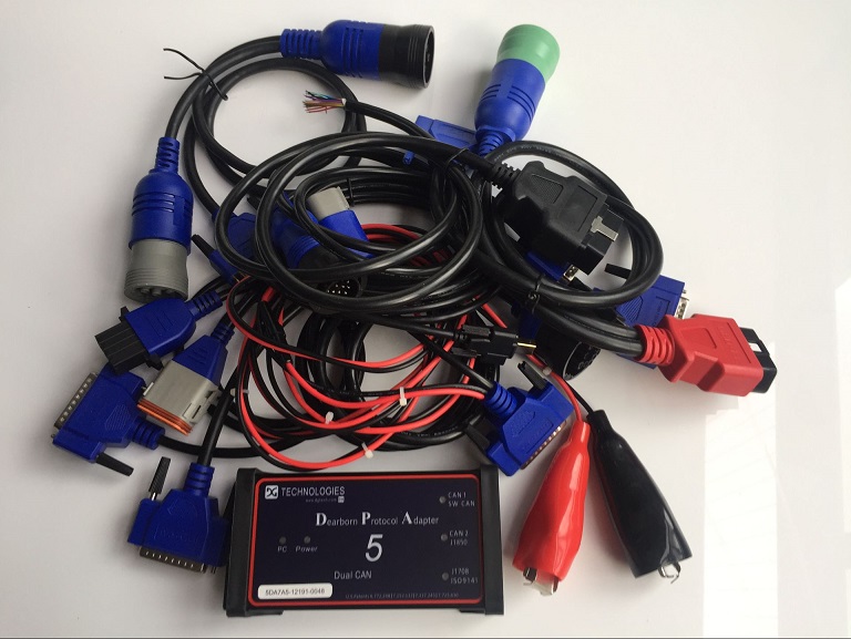 dpa5 truck scanner tool Heavy Duty diagnostic obd Adapter all cables one year warranty top quality