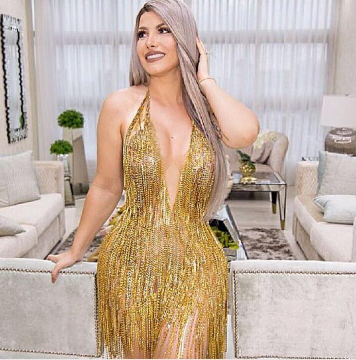 Evening dress Yousef aljasmi Kim kardashian Sleeveless V-Neck Tassels Beaded Mini Almoda gianninaazar ZuhLair murad Ziadnakad, Same with picture
Evening dress Yousef aljasmi Kim kardashian Sleeveless V-Neck Tassels Beaded Mini Almoda gianninaazar ZuhLair murad Ziadnakad, Same with picture