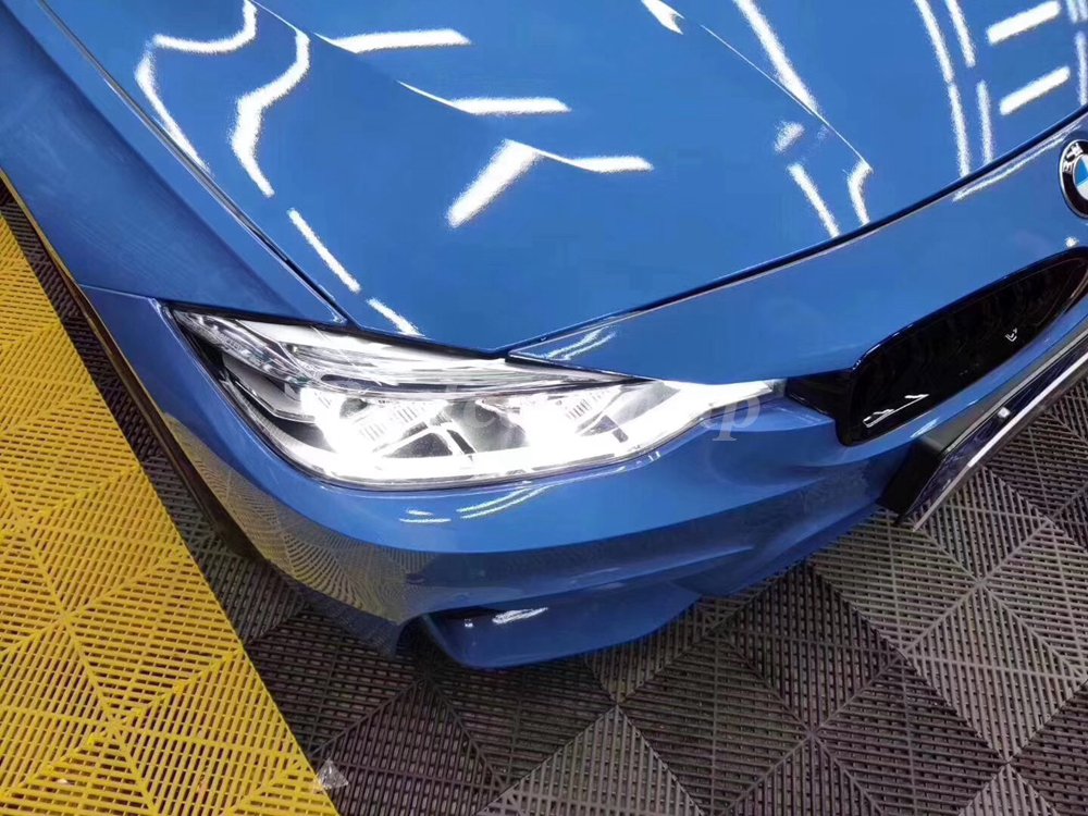 Abu Blue Shiny Gloss Vinyl Wrap For Whole Car Wrap Covering With Air bubble Free Lke 3M quality Low tack glue foil Size:1.52*20m( 5x67ft