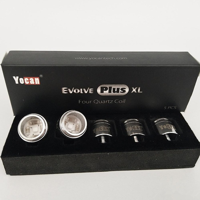 Yocan Evolve Plus XL Quatz coils 100% authentic for wax Dab Pen 5pcs for retail business
Yocan Evolve Plus XL Quatz coils 100% authentic for wax Dab Pen 5pcs for retail business