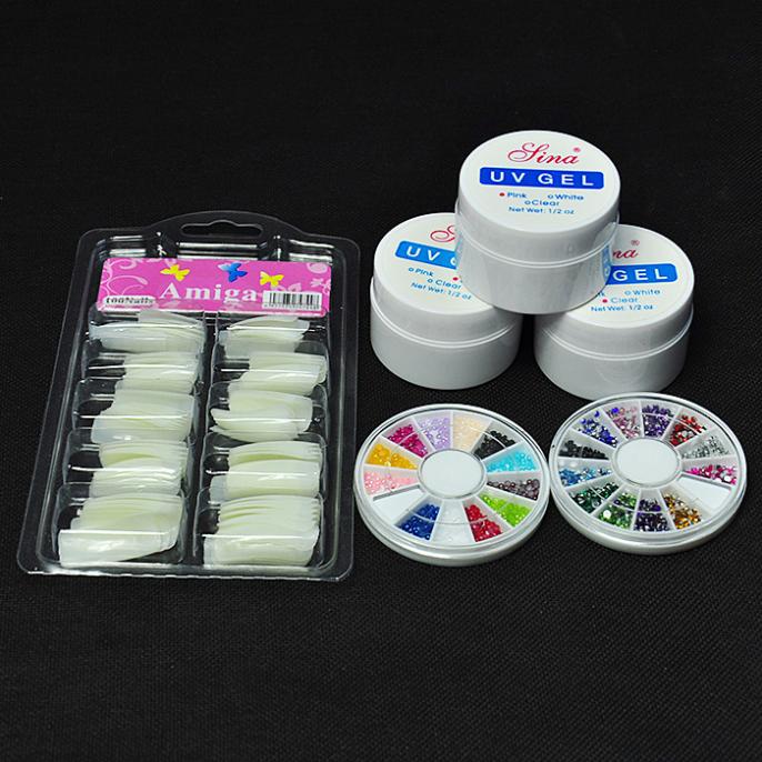 Nail Art Kits Wholesale Lamp & 12 Color UV Gel Pro 36W Tools Sets
