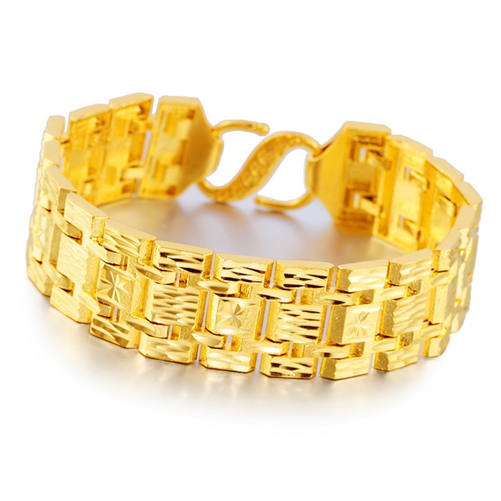 20mm WideThick Wrist Chain Statement 18k Yellow Gold Filled Solid Hip Hop Mens Bracelet Gift Fashion Accessories