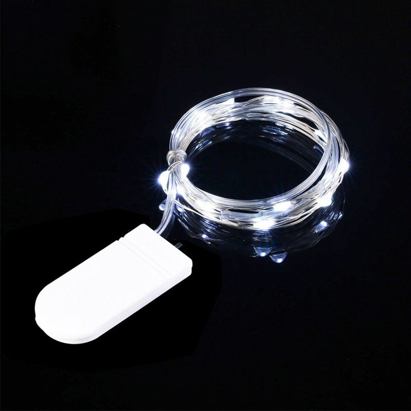 LED Strings 1M 2M 3M Copper Silver Wire Lights Battery Fairy light For Christmas Halloween Home Party Wedding Party Decoration