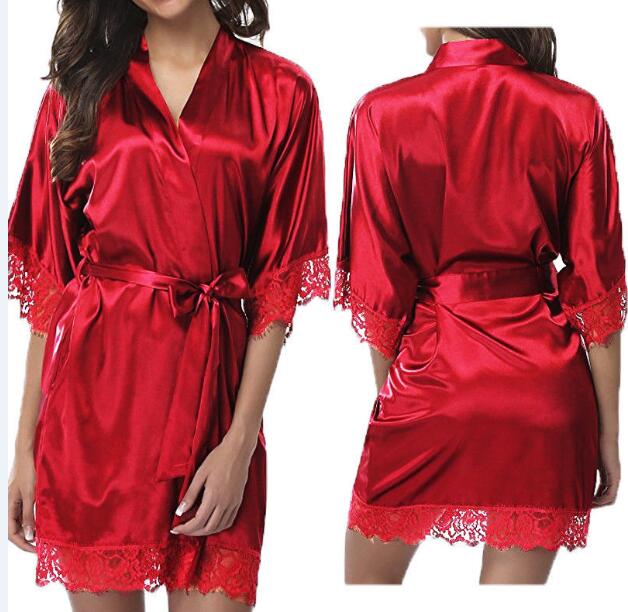 Sexy Robes Women Sleepwear Nightwear Plus Size Satin Female Bathrobes Lounge Robe Casual Loose Home Clothing, White
Sexy Robes Women Sleepwear Nightwear Plus Size Satin Female Bathrobes Lounge Robe Casual Loose Home Clothing, White