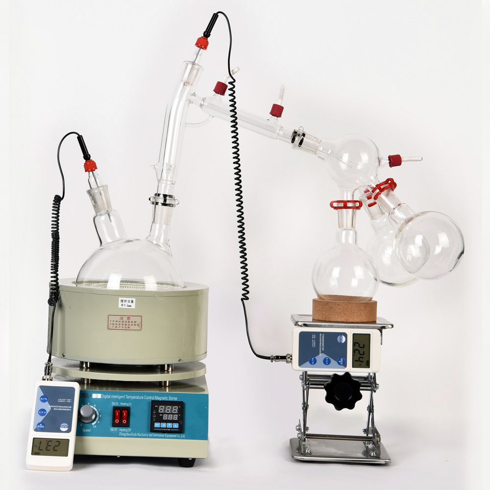 ZOIBKD Lab Supply Equipment 2L Short Path Distillation Includes Vacuum Pumps kit