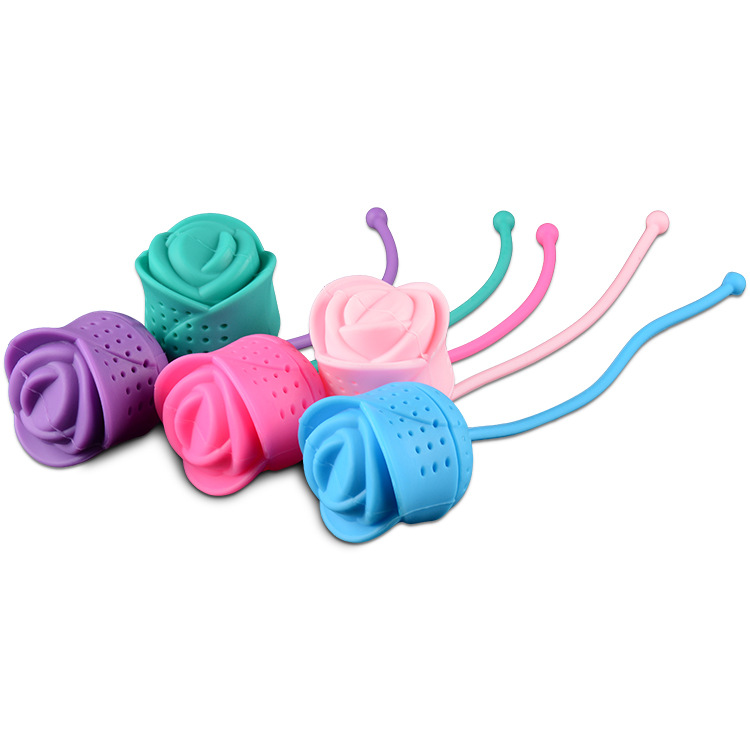 Silicone Tea Infuser Elegant Rose Shape Tea Strainer Creative Herbal Spice Tea Infuser Filter Leakage Wholesale
Silicone Tea Infuser Elegant Rose Shape Tea Strainer Creative Herbal Spice Tea Infuser Filter Leakage Wholesale