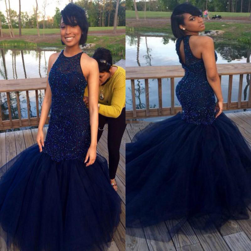 Real Sample Dark Navy Blue Halter Mermaid Prom dresses Sexy Backless Beading Crystal Evening dresses Red Carpet Celebrity Prom Gowns, White
Real Sample Dark Navy Blue Halter Mermaid Prom dresses Sexy Backless Beading Crystal Evening dresses Red Carpet Celebrity Prom Gowns, White