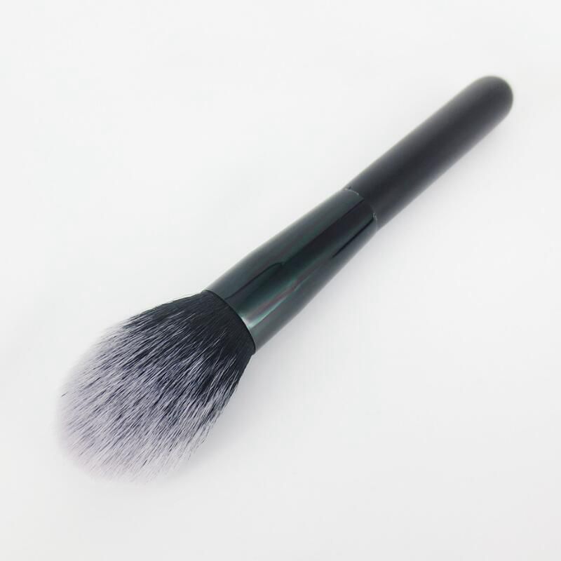 single blush brush Flame cosmetic brush with wood handle black foundation powder brush 50 pcs/lot DHL