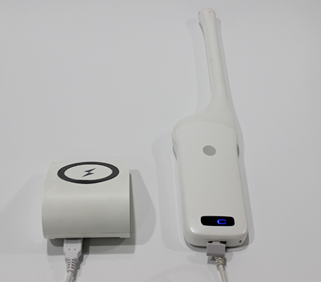 Wireless Mini Ultrasound Scanner showing image in smart phone/tablet through Wifi transferr Built-in and replaceable battery