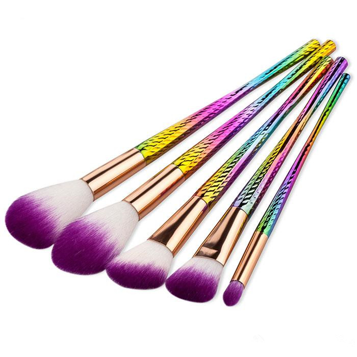 High quality 5pcs small waist makeup brush Set Professional Blush Powder Eyebrow Eyeshadow Lip Nose Blending Make Up Brush Cosmetic Tools