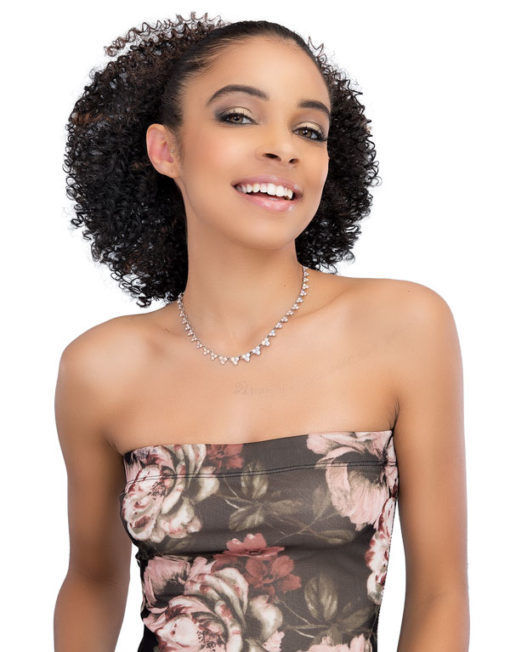 Short high kinky curly two tone highlight 1b/30 ombre drawstring ponytail afro hairstyle puff 120g or 140g 14inch