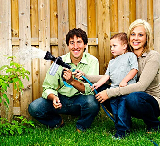 Garden Hose Nozzle Adjustable Hose Spray Nozzle New Upgrade High Pressure 8 Way Spray Pattern With 3.5Oz Soap Spray