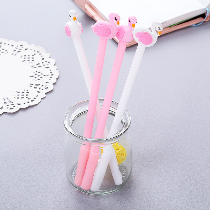 New 0.38mm Kawaii Cartoon Flamingos swans Gel pens Cute Creative Stationery For Kids Children Students Office School Supplies Writing tool
New 0.38mm Kawaii Cartoon Flamingos swans Gel pens Cute Creative Stationery For Kids Children Students Office School Supplies Writing tool