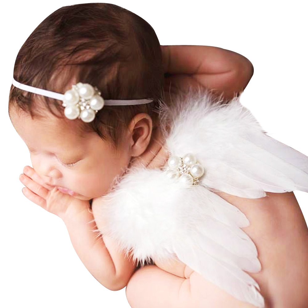 Baby Angel Wing Chiffon pearl headband Photography Props Set newborn Pretty Angel Fairy lovely feathers Costume Photo headband
Baby Angel Wing Chiffon pearl headband Photography Props Set newborn Pretty Angel Fairy lovely feathers Costume Photo headband