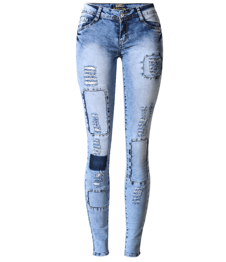 Women's Jeans Woman Blue Fashion Women Stretch Slim Pencil Pants Hole Patchwork Denim Plus Size Skinny Female -44, Denim blue
Women's Jeans Woman Blue Fashion Women Stretch Slim Pencil Pants Hole Patchwork Denim Plus Size Skinny Female -44, Denim blue
