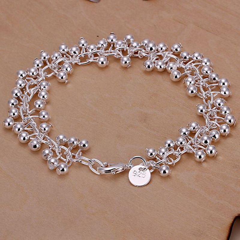 Fine 925 Sterling Silver Bracelet,XMAS New Style 925Silver Chain Bead For Women Men Fashion Jewelry Gift Link Italy Percing H17
Fine 925 Sterling Silver Bracelet,XMAS New Style 925Silver Chain Bead For Women Men Fashion Jewelry Gift Link Italy Percing H17