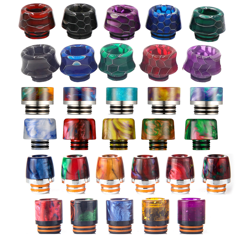 IN STOCK!!! 810 510 Resin Drip Tips Epoxy Mouthpeice Wire Bore Suck Tip for TFV12 Prince and TFV8 X Big Baby Crown Atomizer от DHgate WW