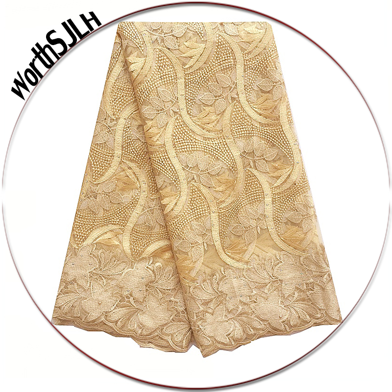 Gold Latest French Lace Fabric High Quality Nigeria Swiss 2021 Embroidery Mesh African Laces Fabrics For Wedding Dress
Gold Latest French Lace Fabric High Quality Nigeria Swiss 2021 Embroidery Mesh African Laces Fabrics For Wedding Dress