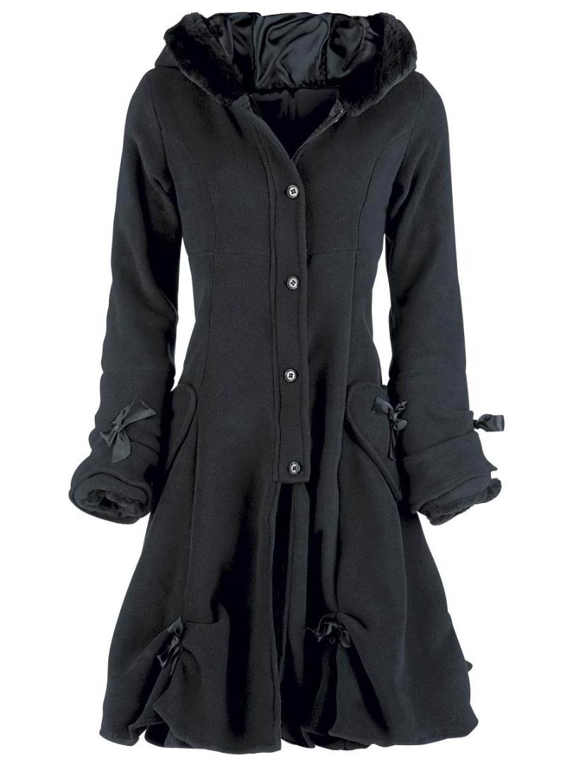 feminino 2018 Women Vintage wool blend Coat Plus size Autumn Winter Mid- Long Coat Female Robe Gothic Outerwear manteau femme, Black
feminino 2018 Women Vintage wool blend Coat Plus size Autumn Winter Mid- Long Coat Female Robe Gothic Outerwear manteau femme, Black