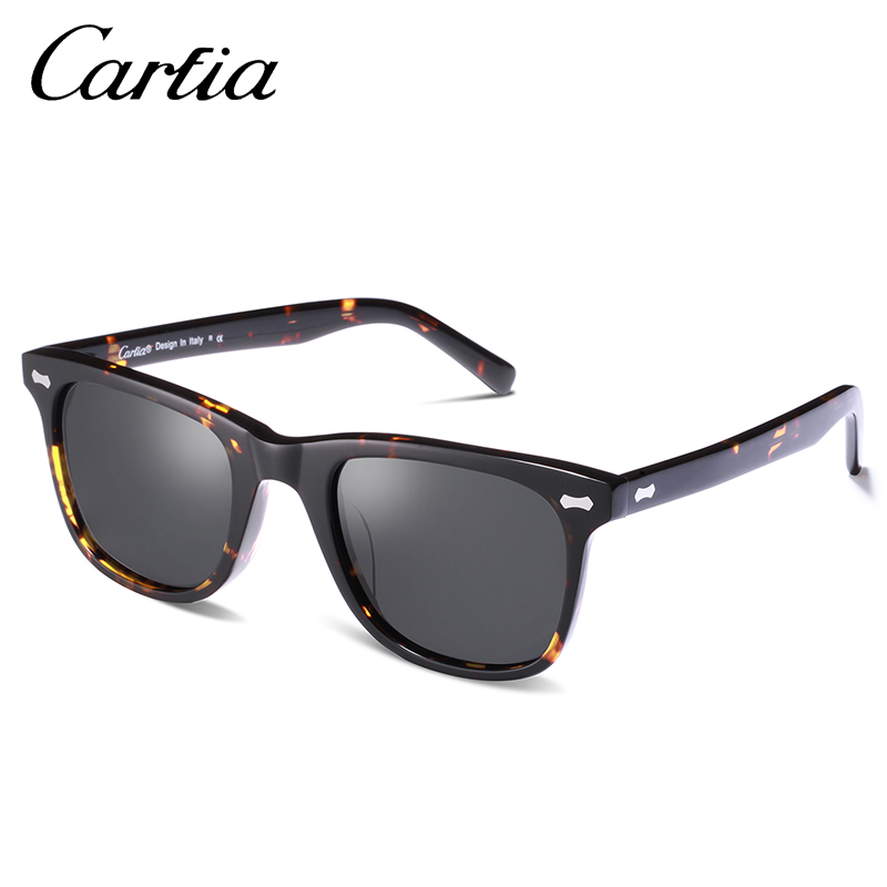 CARFIA Polarized Sunglasses 5356 Square Bigger legs Glasses 50mm 3 colors UV400 Protection Sun Glasses For Men Women With Case