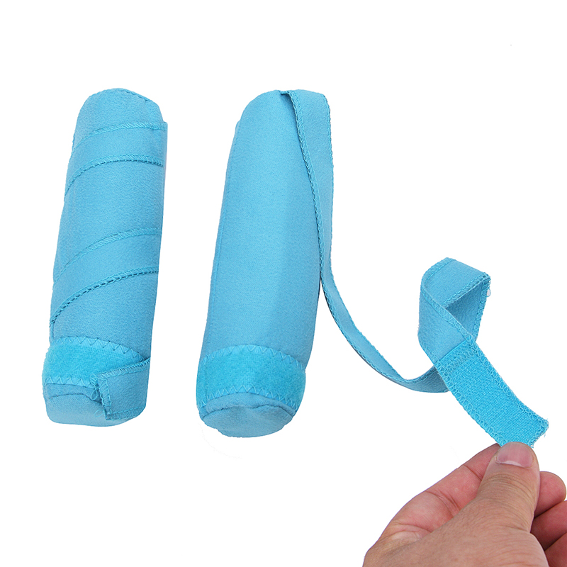 8pcs Hair Rollers Sleep Styler Kit Long Cotton Curlers DIY Styling Tools Blue Color Magic Hair Dressing Charming Hairstyle