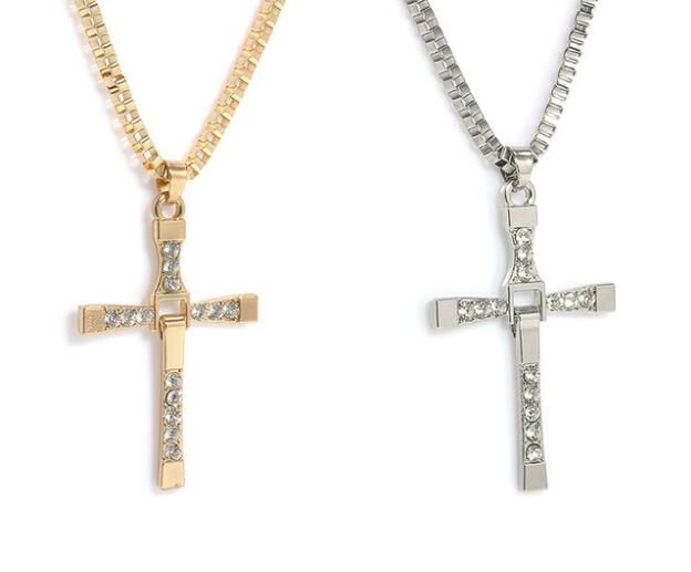 2 pcs/lot Movie Mode Golden Silvery Color Jesus Cross Pendant Necklace for Men Women Kolye Christian Lucky Jewelry Cheap Price
2 pcs/lot Movie Mode Golden Silvery Color Jesus Cross Pendant Necklace for Men Women Kolye Christian Lucky Jewelry Cheap Price