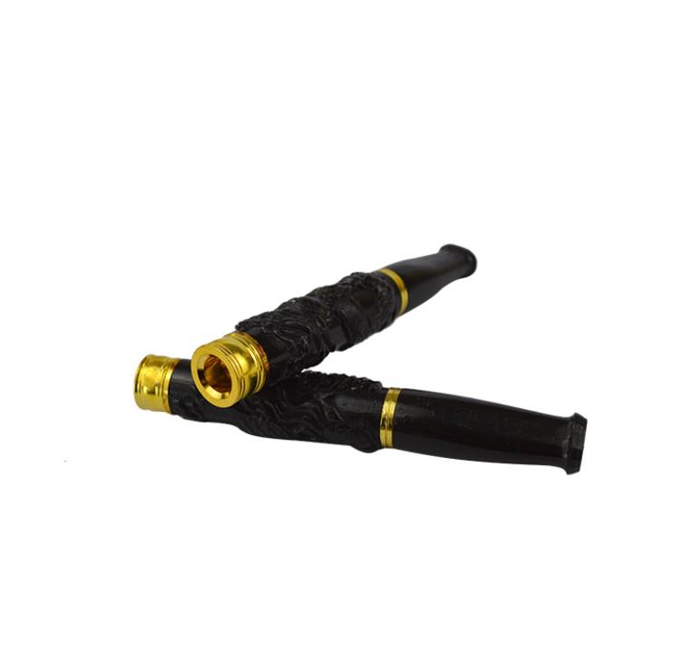 Ebony detachable pull rod cigarette holder full solid wood copper head carving pipe fittings carving process
Ebony detachable pull rod cigarette holder full solid wood copper head carving pipe fittings carving process