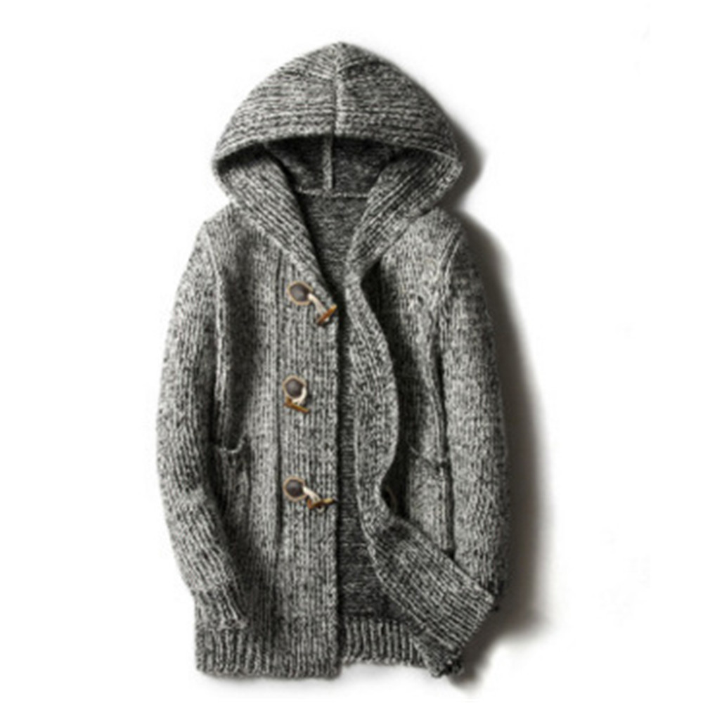 New Casual Jacket Sweater Coat Hip Hop 5XL Top Fashion Warmer Winter Clothing Jackets Autumn Cool Button Coats Streetwear