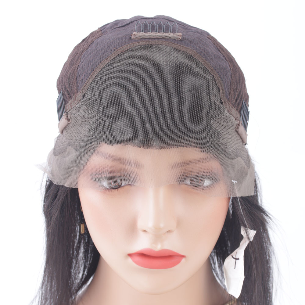 Natural Color full lace human hair wigs lace front wigs for black women kinky straight Brazilian Peruvian Malaysian Indian virgin hair