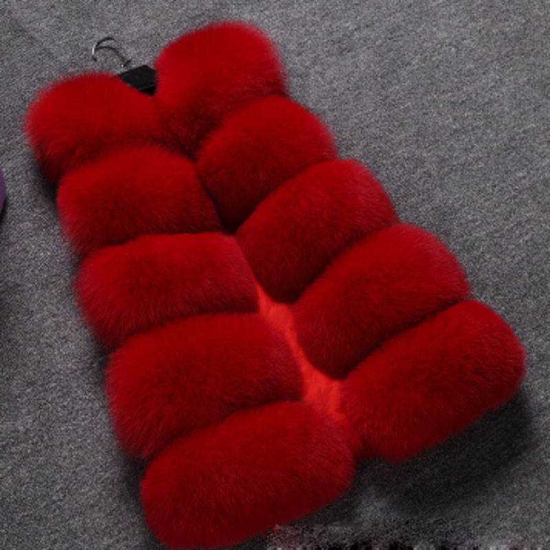 Plus Size Women' Plush Faux Fur Vest Sleeveless Thick Warm Fluffy Ladies Waistcoats 2018 Autumn Winter Jacket Coats, Rose red
Plus Size Women' Plush Faux Fur Vest Sleeveless Thick Warm Fluffy Ladies Waistcoats 2018 Autumn Winter Jacket Coats, Rose red