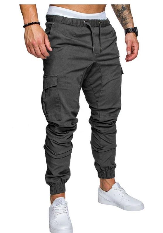 2018 Male Trousers Mens Joggers Solid Multi-Pocket Ten Colors Pants Sweatpants Brand Men Pants Hip Hop Harem Joggers M-4XL1