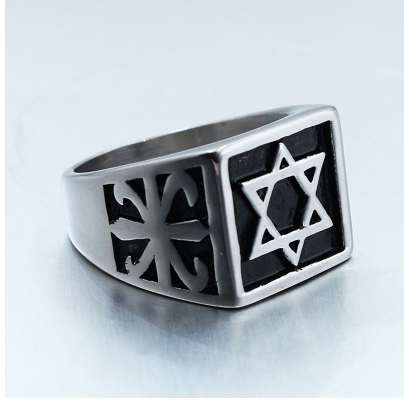 YANGQI Stainless Steel Square Medal Hexagram Ring for Men Hip Hop Rock Jewelry Antique Silver Magen David Star Ring for Men
YANGQI Stainless Steel Square Medal Hexagram Ring for Men Hip Hop Rock Jewelry Antique Silver Magen David Star Ring for Men