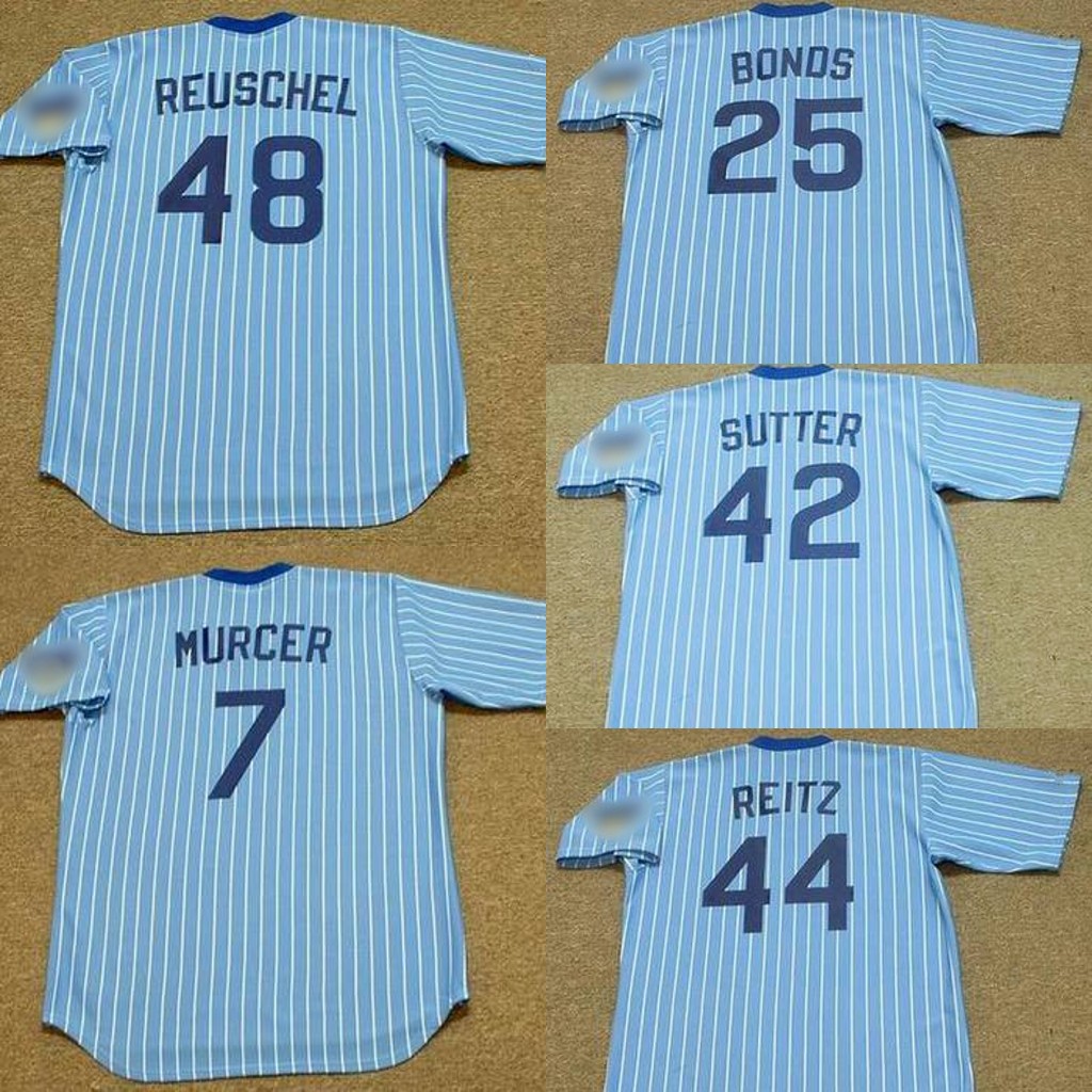 7 BOBBY MURCER 25 BOBBY BONDS 42 BRUCE SUTTER 44 KEN REITZ 48 RICK REUSCHEL Baseball Jersey men youth women stitched S-4XL
7 BOBBY MURCER 25 BOBBY BONDS 42 BRUCE SUTTER 44 KEN REITZ 48 RICK REUSCHEL Baseball Jersey men youth women stitched S-4XL