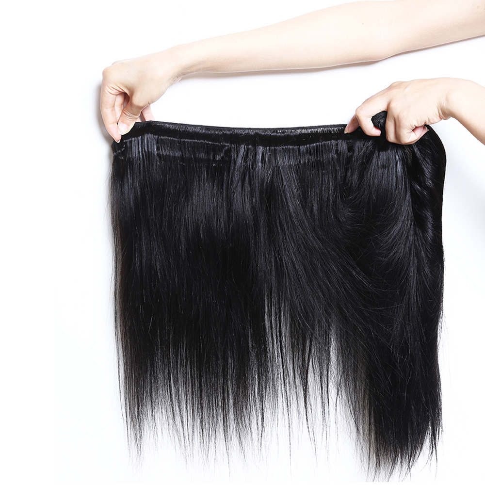 Peruivan Malaysian Indian Brazilian Hair Bundles Unprocessed Straight 9A Human Hair Weave 3pcs Dyeable Hair Extensions Double Weft For Sale