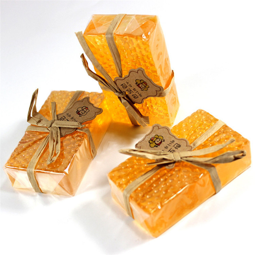 New Arrival 1PC 100% HandMade Whitening Peeling Glutathione Arbutin Honey Kojic acid Soap 90g