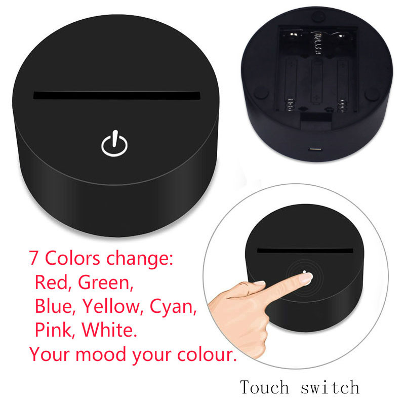 3D Ice Hockey Goalie Modelling Table Lamp 7 Colors Change LED NightLight USB Bedroom Sleep Lighting Sports Fans Gifts Home Decor
