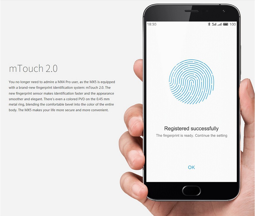 Original Meizu MX5 4G LTE Mobile Phone Helio X10 Octa Core 3GB RAM 16GB 32GB ROM Android 5.5 inch 20.7MP Camera Fingerprint ID Cell Phone